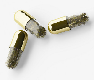 Gold Pill Capsules